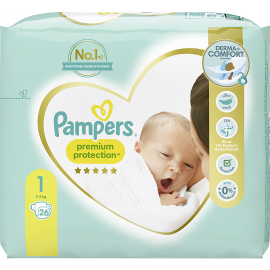 Pampers Premium Protection 1 2-5KG 26ST 