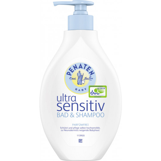 Penaten Ultra Sensitive Bad & Shampoo 400ML 