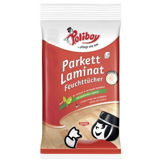 Poliboy Parkett Laminat Feuchttücher 15ST