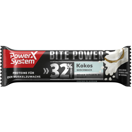 Power System Bite Power Cocos Geschmack 32% Eiweiss 35G 