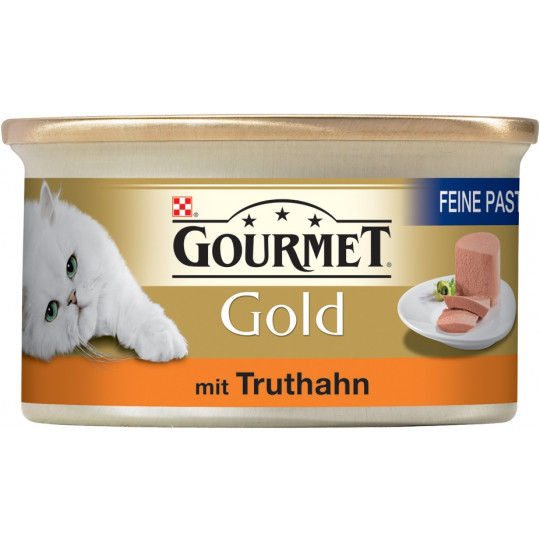 Purina Gourmet Gold Feine Pastete mit Truthahn 85G 