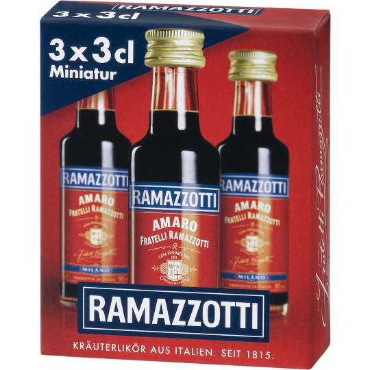Ramazzotti Amaro Miniaturen 3ST 90ML 