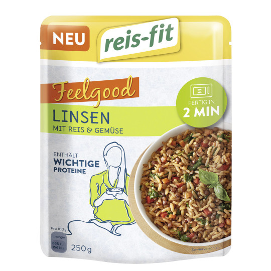 Reis-Fit Feelgood Linsen mit Reis & Gemüse 250G 