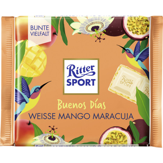 Ritter Sport Buenos Dias Weisse Mango Maracuja 100G 