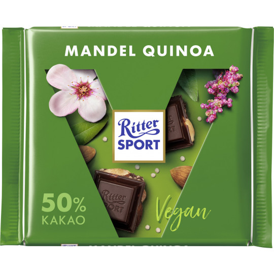 Ritter Sport Dunkle Mandel Quinoa vegan 100 g 