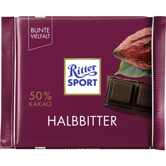 Ritter Sport Halbbitter 100G 