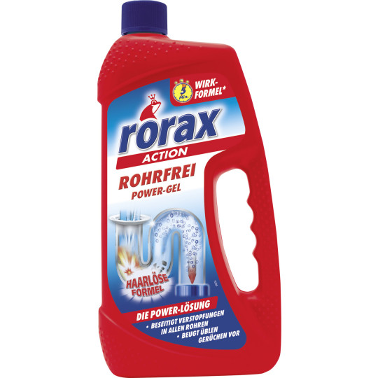 Rorax Rohrfrei Power Gel Rohrreiniger 1L 