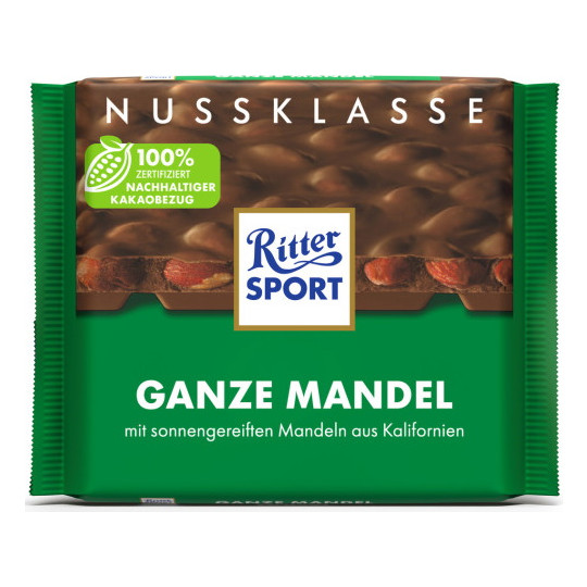 Ritter Sport Nuss Klasse Ganze Mandel 100G 