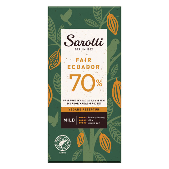 Sarotti Fair Ecuador 70% 100G 