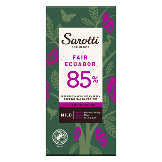 Sarotti Fair Ecuador 85% 100G 