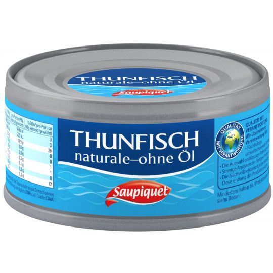 Saupiquet Thunfisch Naturale ohne Öl 185G 