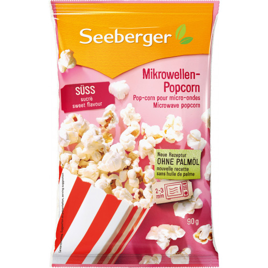 Seeberger Mikrowellen-Popcorn süss 90G 