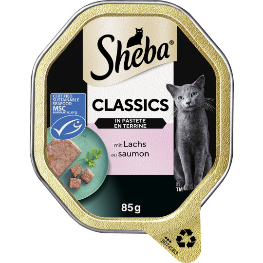 Sheba Classics mit Lachs in Pastete 85G 