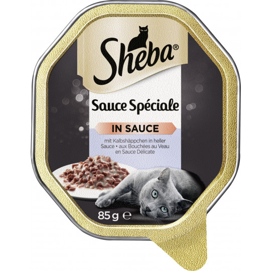 Sheba Sauce Spéciale mit Kalbshäppchen in heller Soße 85G 