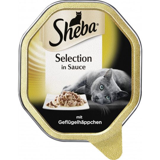Sheba Selection in Sauce mit Geflügelhäppchen 85G 