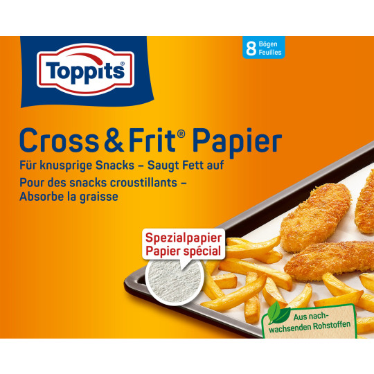 Toppits Cross & Frit Papier 8ST 