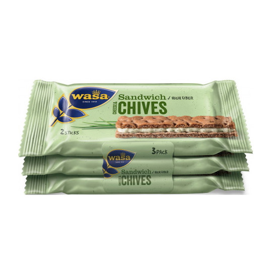 Wasa Sandwich Cheese & Chives 3x 37G