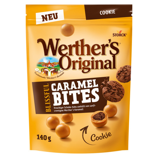 Werthers Original Blissful Caramel Bites Cookie 140G
