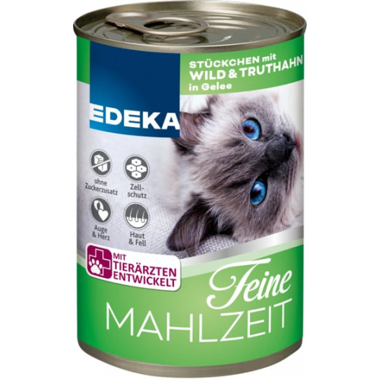 EDEKA Feine Mahlzeit Wild & Truthahn in Gelee 400G 