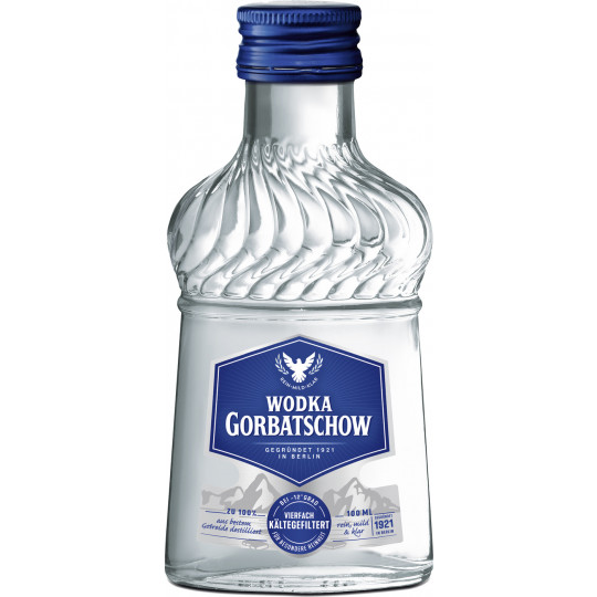 Wodka Gorbatschow Taschenflasche 0,1 ltr 