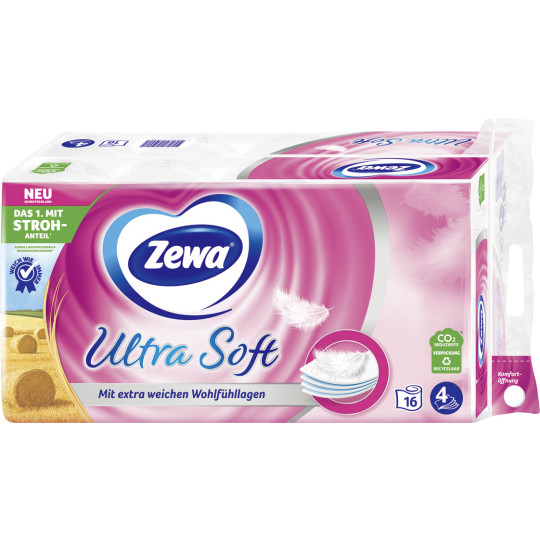 Zewa Ultra Soft Toilettenpapier 4-lagig 16x 150Blatt 