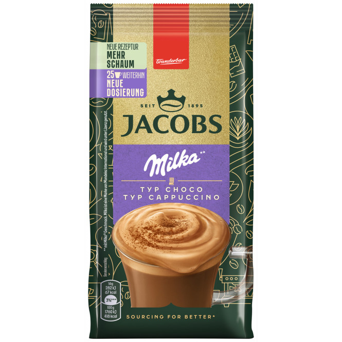 Schoko Milka 400g - Jacobs Cappuccino Oploskoffie