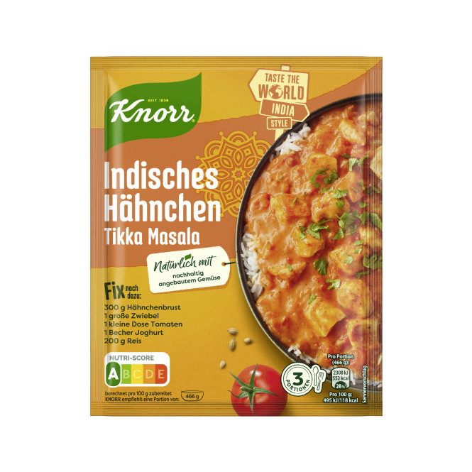Knorr Fix Indisches Hähnchen Tikka Masala 36G