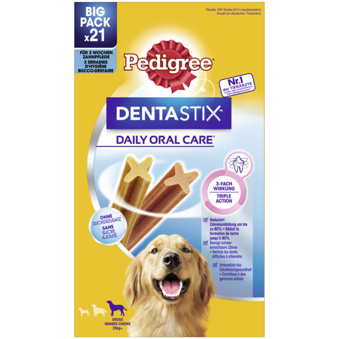 Pedigree Dentastix Daily Oral Care für große Hunde 3x 7ST 810G - MHD  27.12.2025