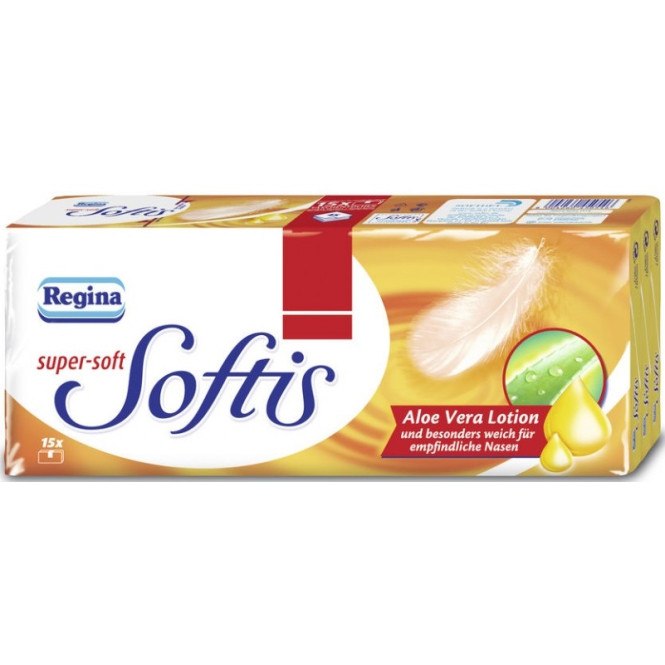EDEKA24 | Regina Softis Taschentcher Aloe Vera 4-lagig 15x 9ST