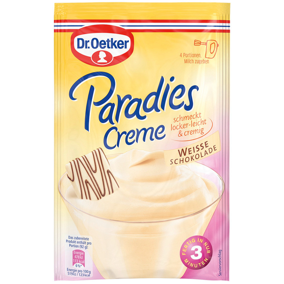 dr oetker paradies creme weisse schokolade 70 g