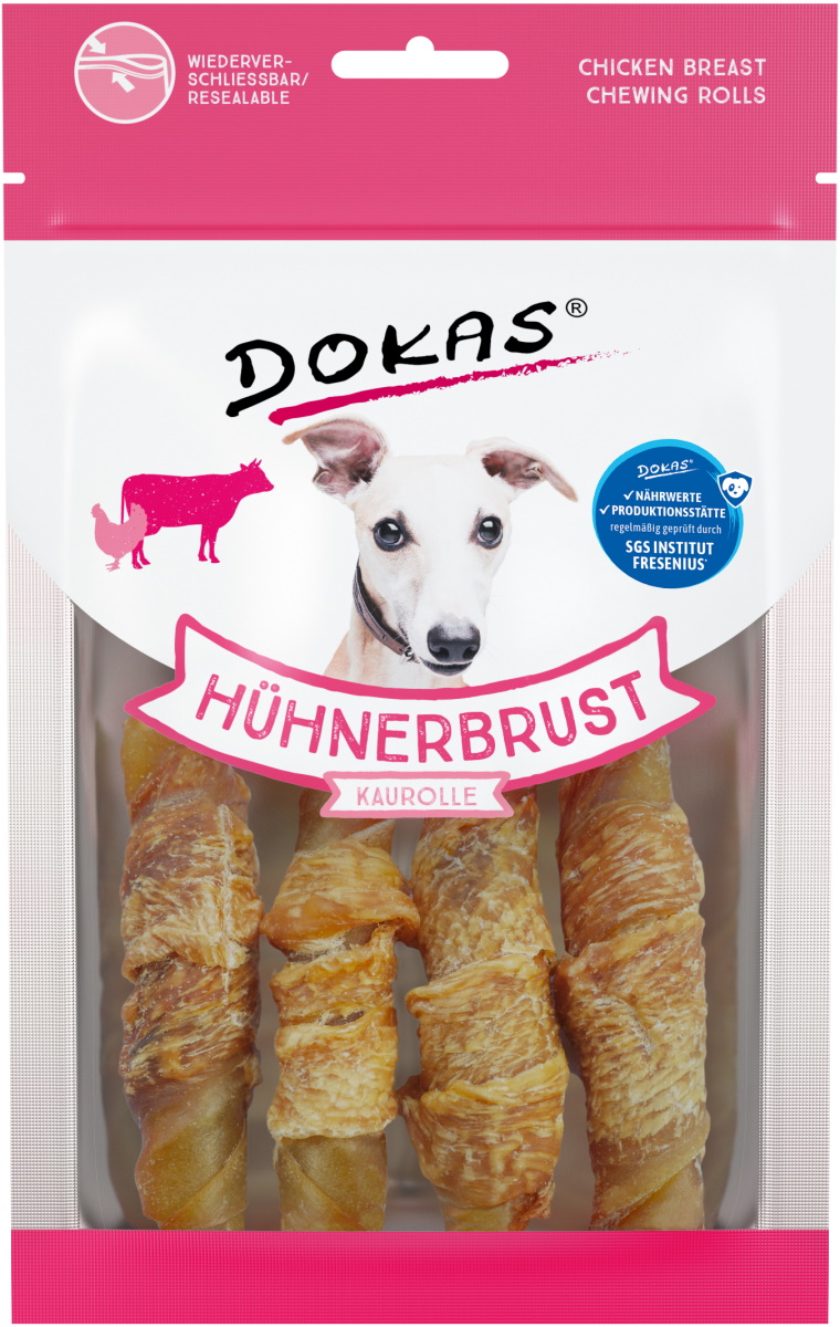 Dokas Hühnerbrust Kaurolle 90G