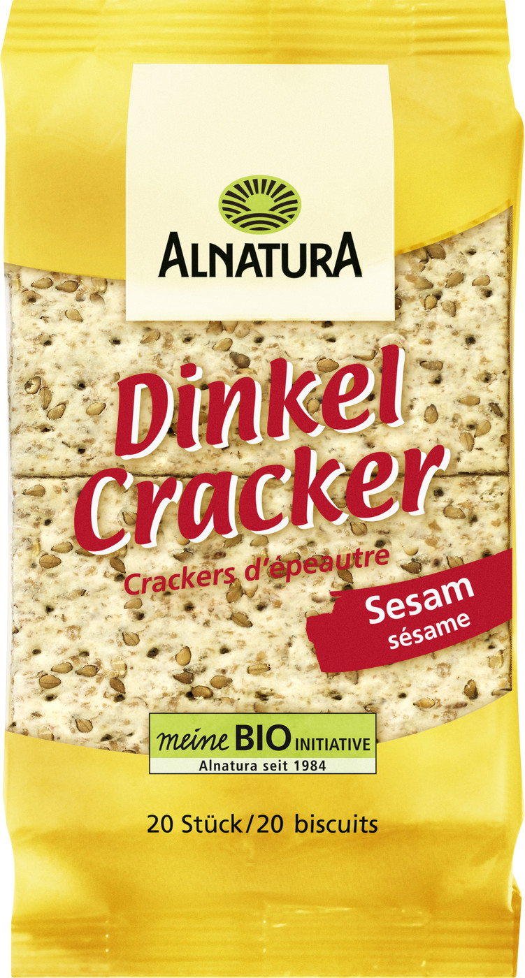 Alnatura Bio Dinkel Cracker Sesam 20ST 100G