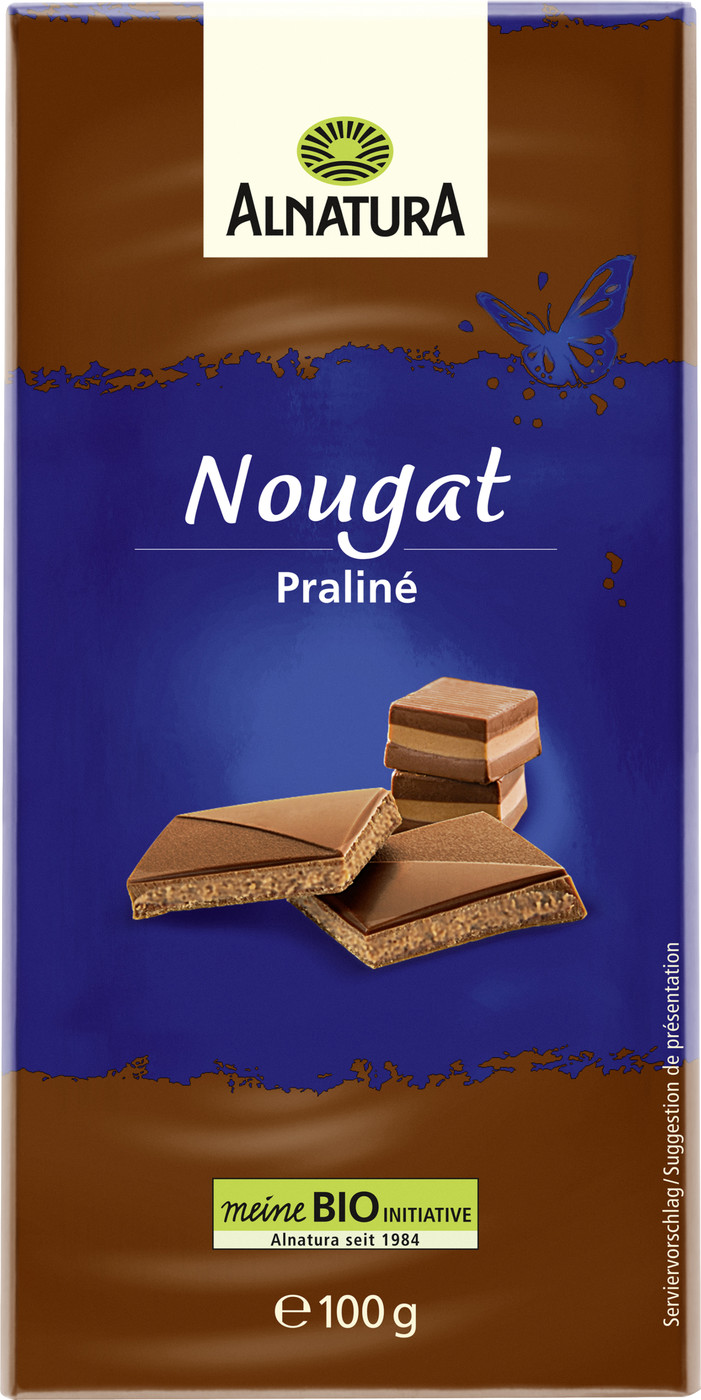 Alnatura Bio Nougat Schokolade 100G