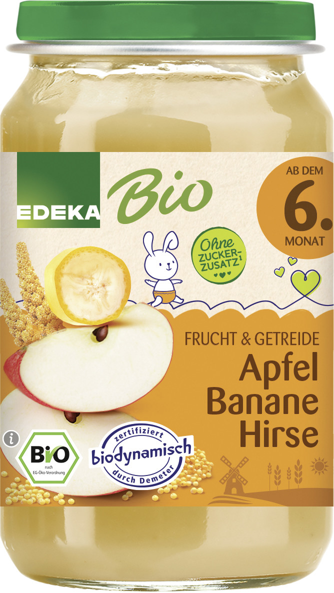 EDEKA Bio Apfel-Banane-Hirse ab dem 6.Monat 190G