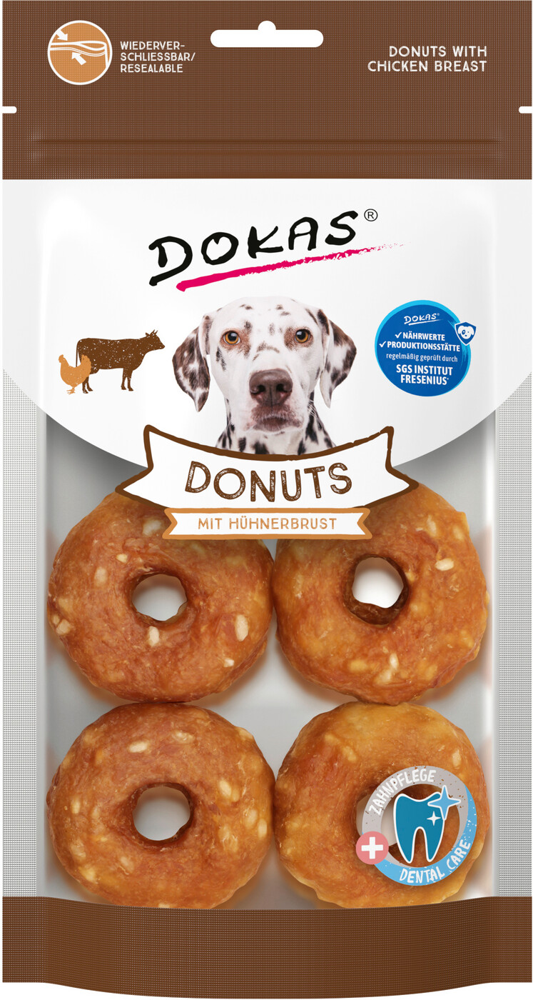 Dokas Donuts mit Hühnerbrust 160G