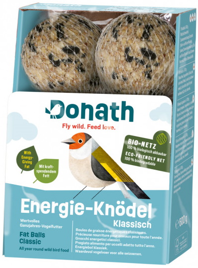 Donath Vogelfutter Energie Knödel Klassisch Bio-Netz 600G
