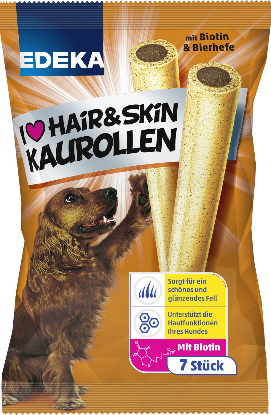 EDEKA I Love Hair & Skin Kaurollen 7ST