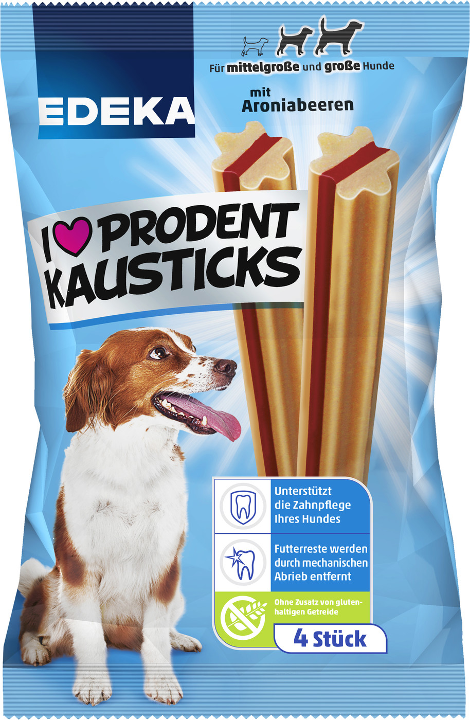 EDEKA I Love Prodent Kausticks 4 Stück