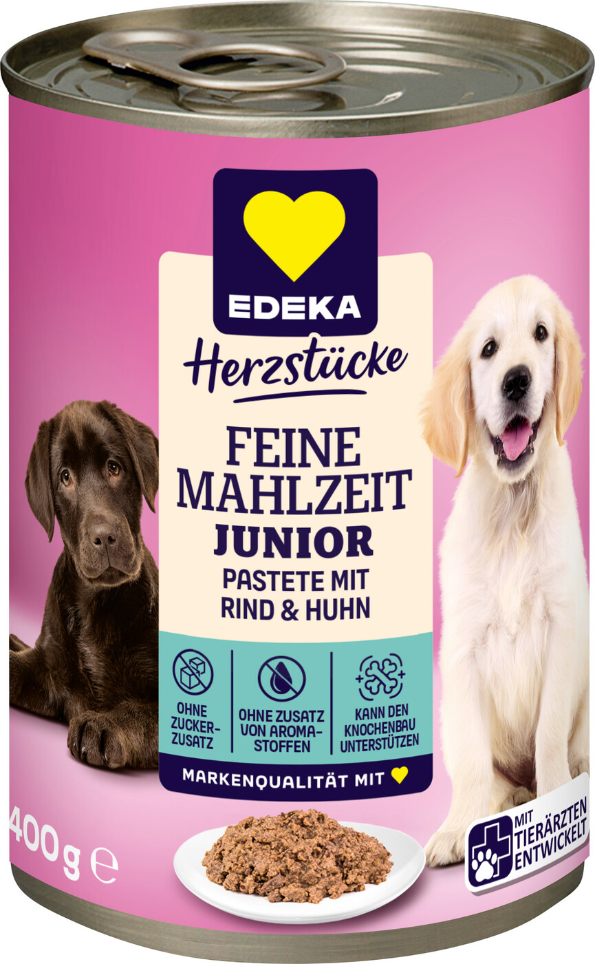 EDEKA Herzstücke Feine Mahlzeit Junior mit Rind & Huhn 400G