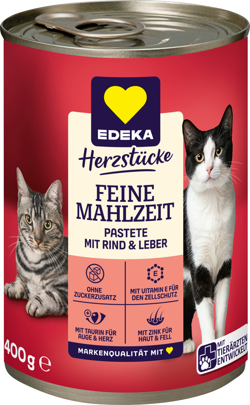 EDEKA Herzstücke Feine Mahlzeit Pastete mit Rind & Leber 400G