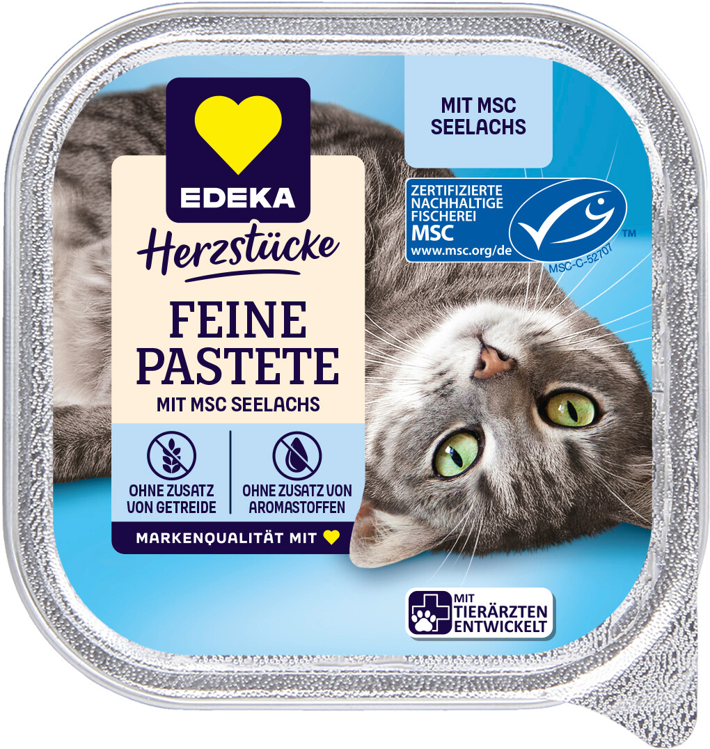 EDEKA Herzstücke Feine Pastete mit MSC Seelachs 100G