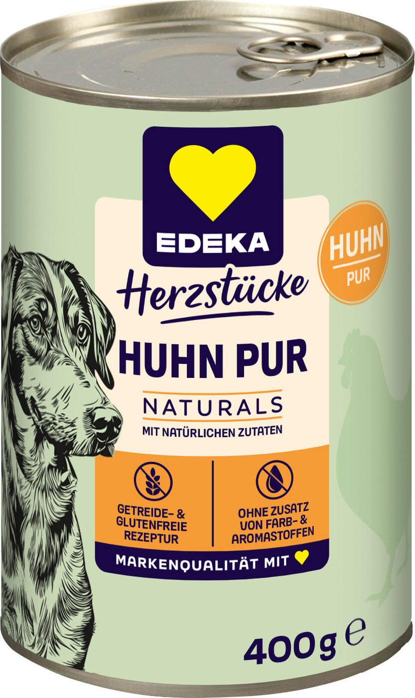 EDEKA Herzstücke Naturals Huhn pur Hundefutter 400g