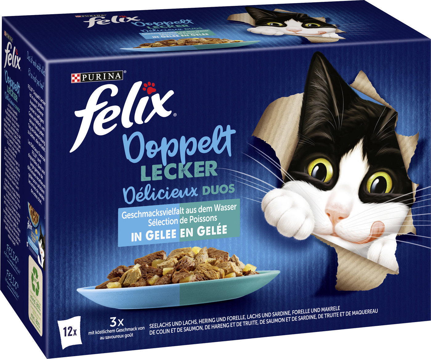 Felix Doppelt Lecker Geschmacksvielfalt aus dem Wasser 12x85g