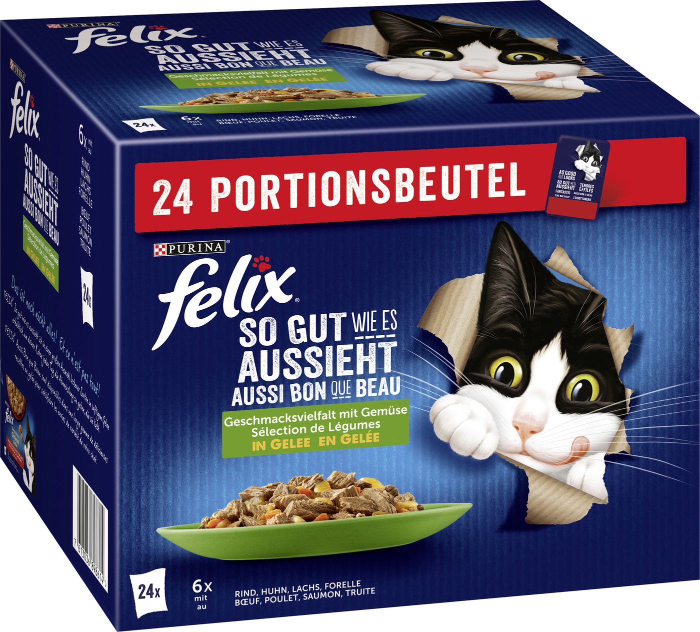 Felix so gut wie es aussieht Geschmacksvielfalt mit Gemüse 24x 85G