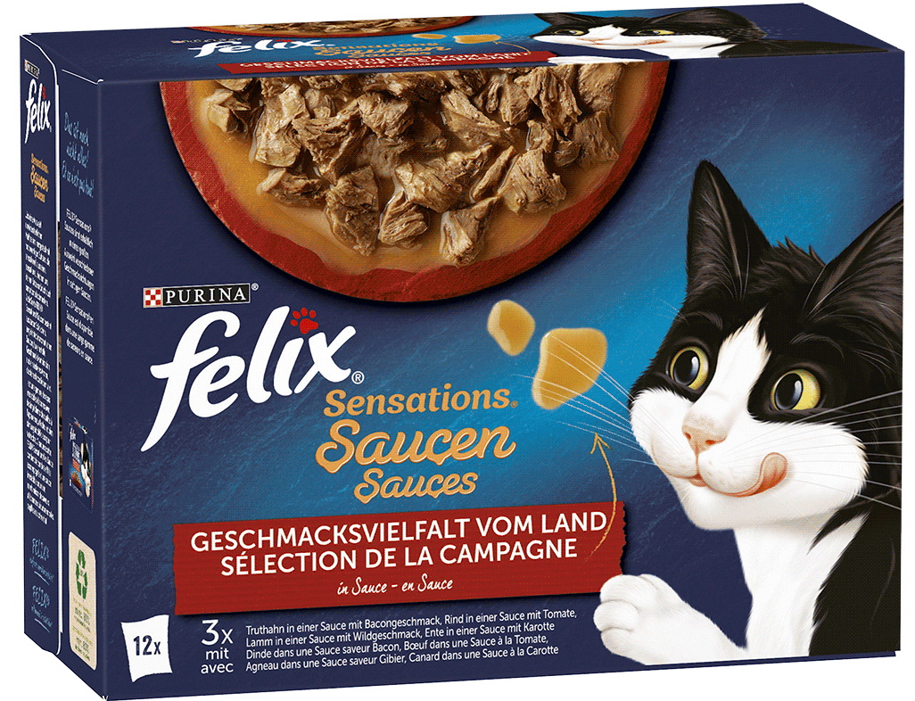 Felix Sensations Soße Geschmacksvielfalt vom Land 12x85g