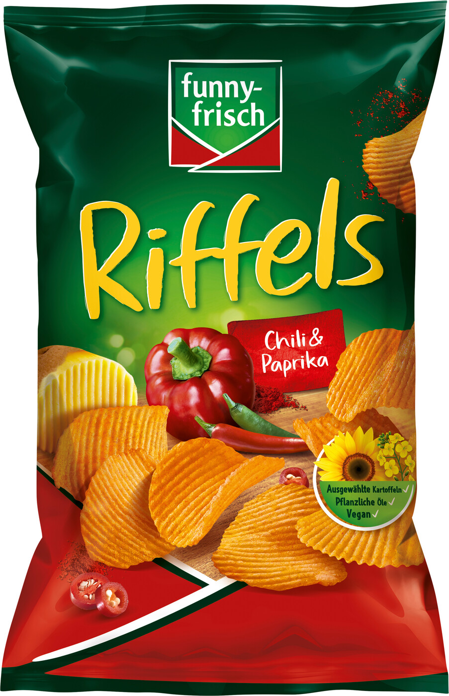 funny-frisch Riffels Chili & Paprika, 150g