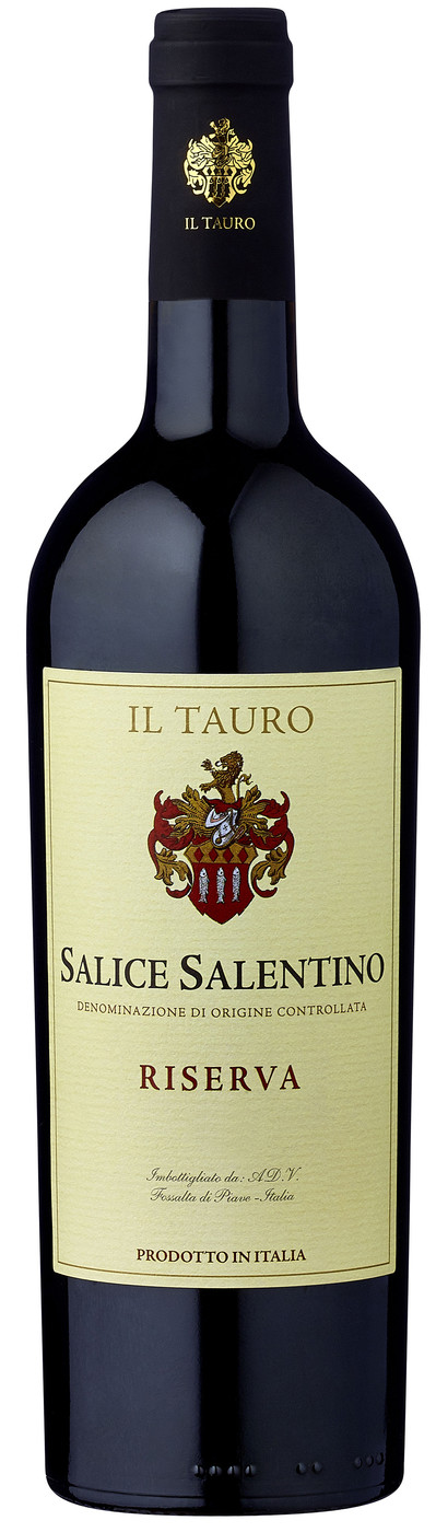 Il Tauro Salice Salentino Riserva Rotwein 0,75L - Etikett verschmutzt/beschädigt