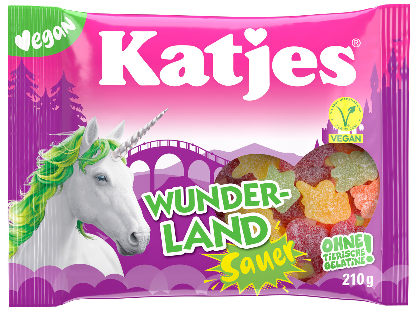 Katjes Fruchtgummi Wunderland Sauer 210 g/Pack.