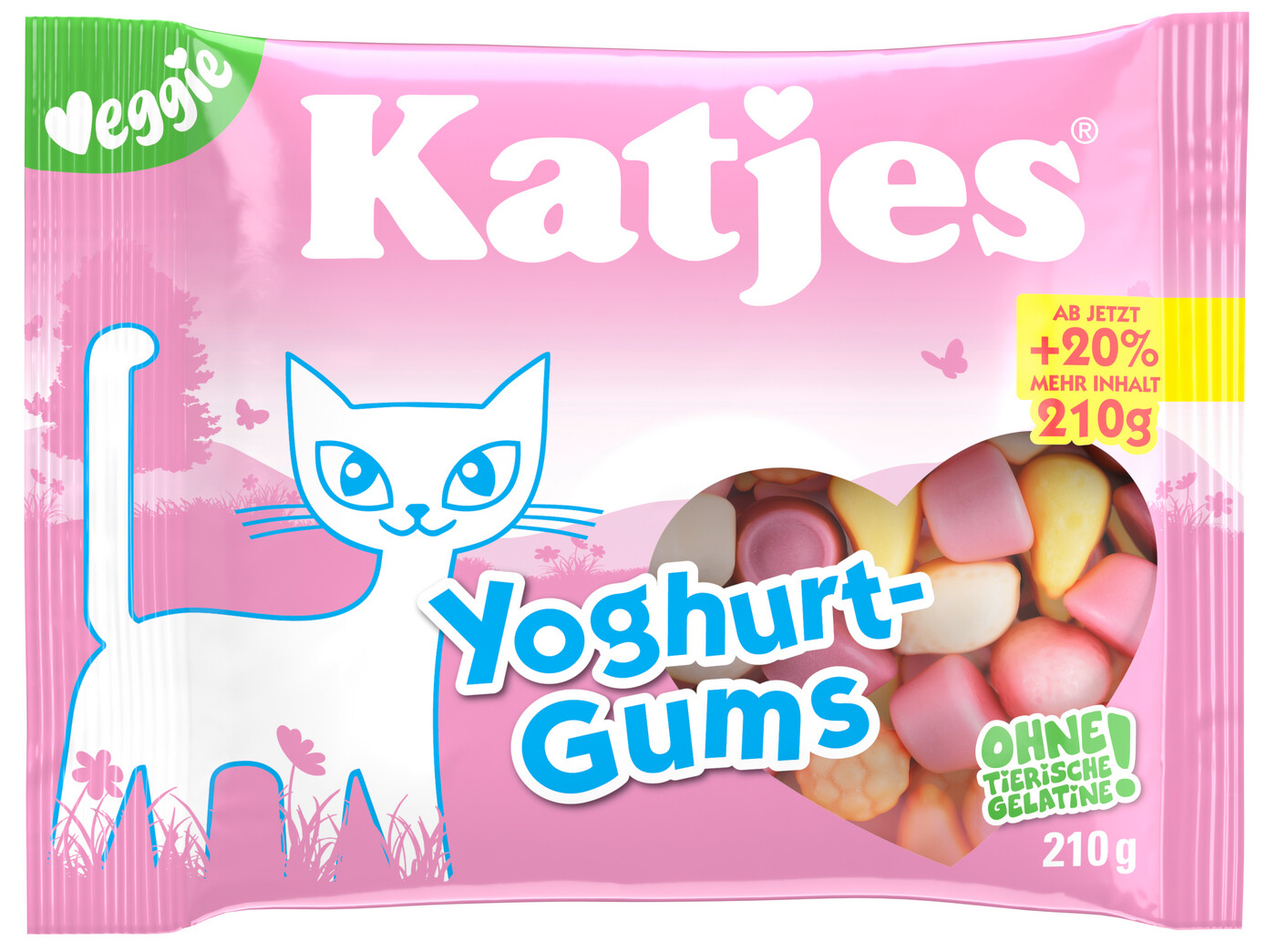 Katjes Fruchtgummi Yoghurt Gums 210 g/Pack.
