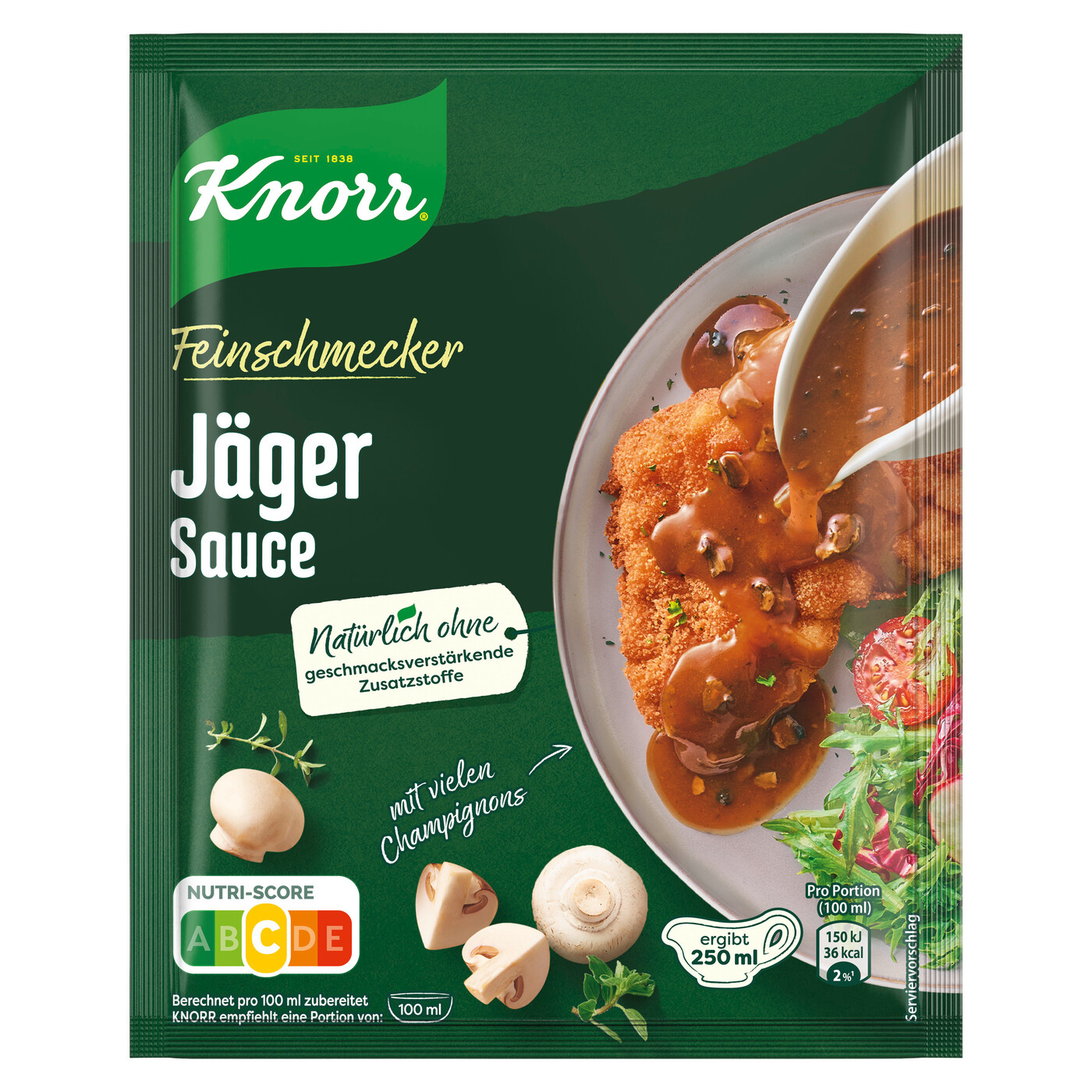 Knorr Feinschmecker Jäger Sauce ergibt 250ML